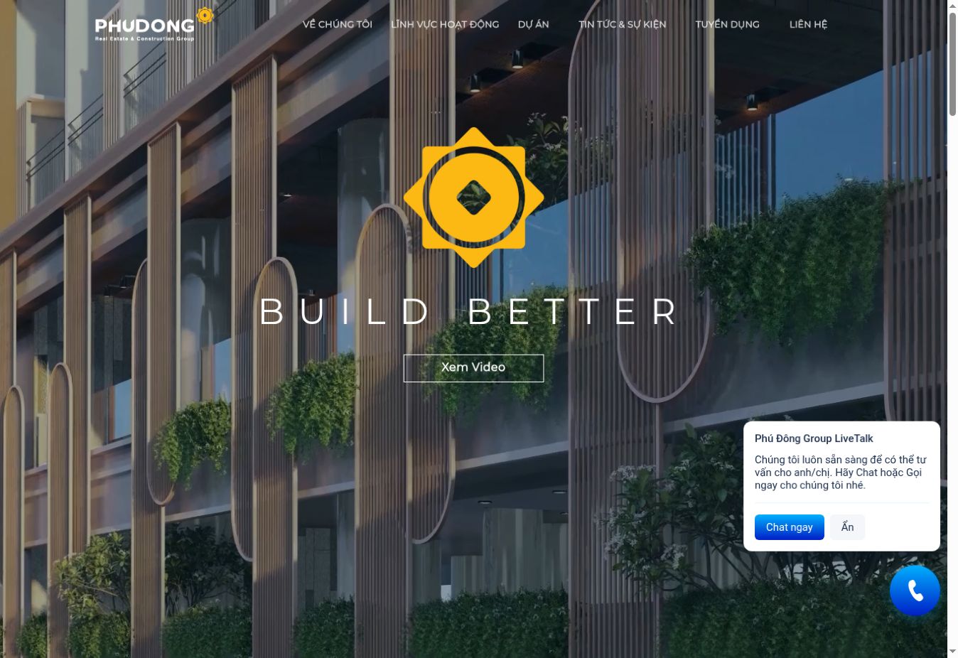 Theme Phú Đông Corporate — Website thương hiệu doanh nghiệp